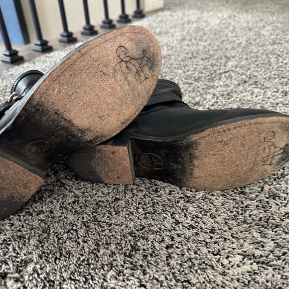 Black leather booties size 38 - Picture 5 of 5